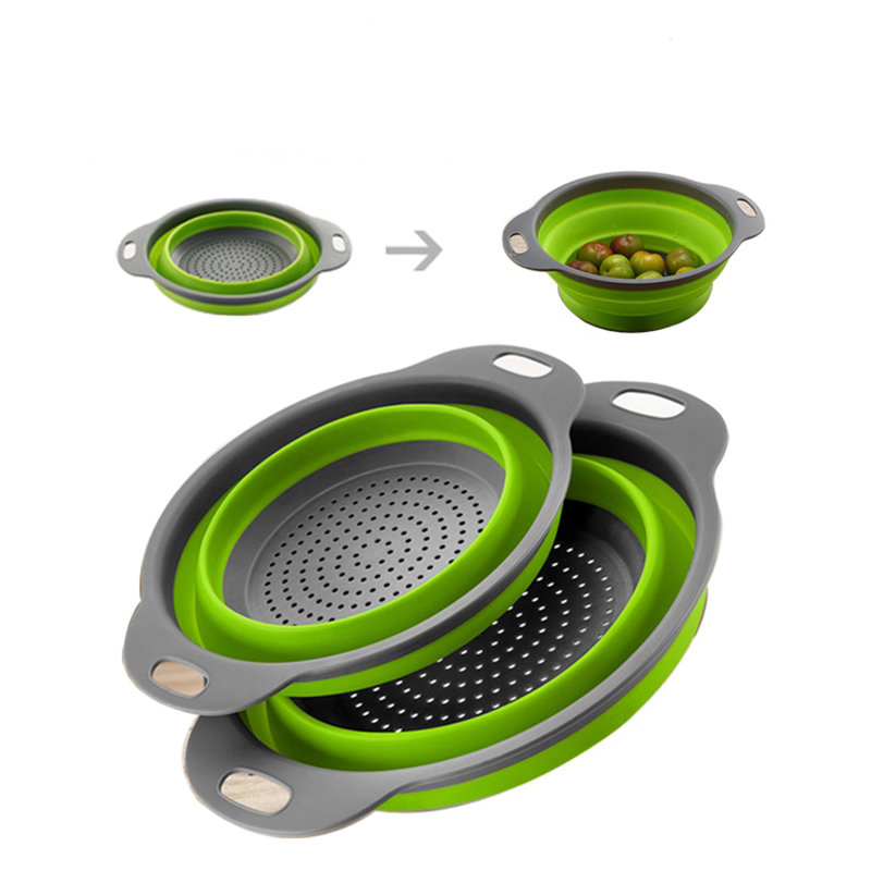 collapsible silicone drain basket